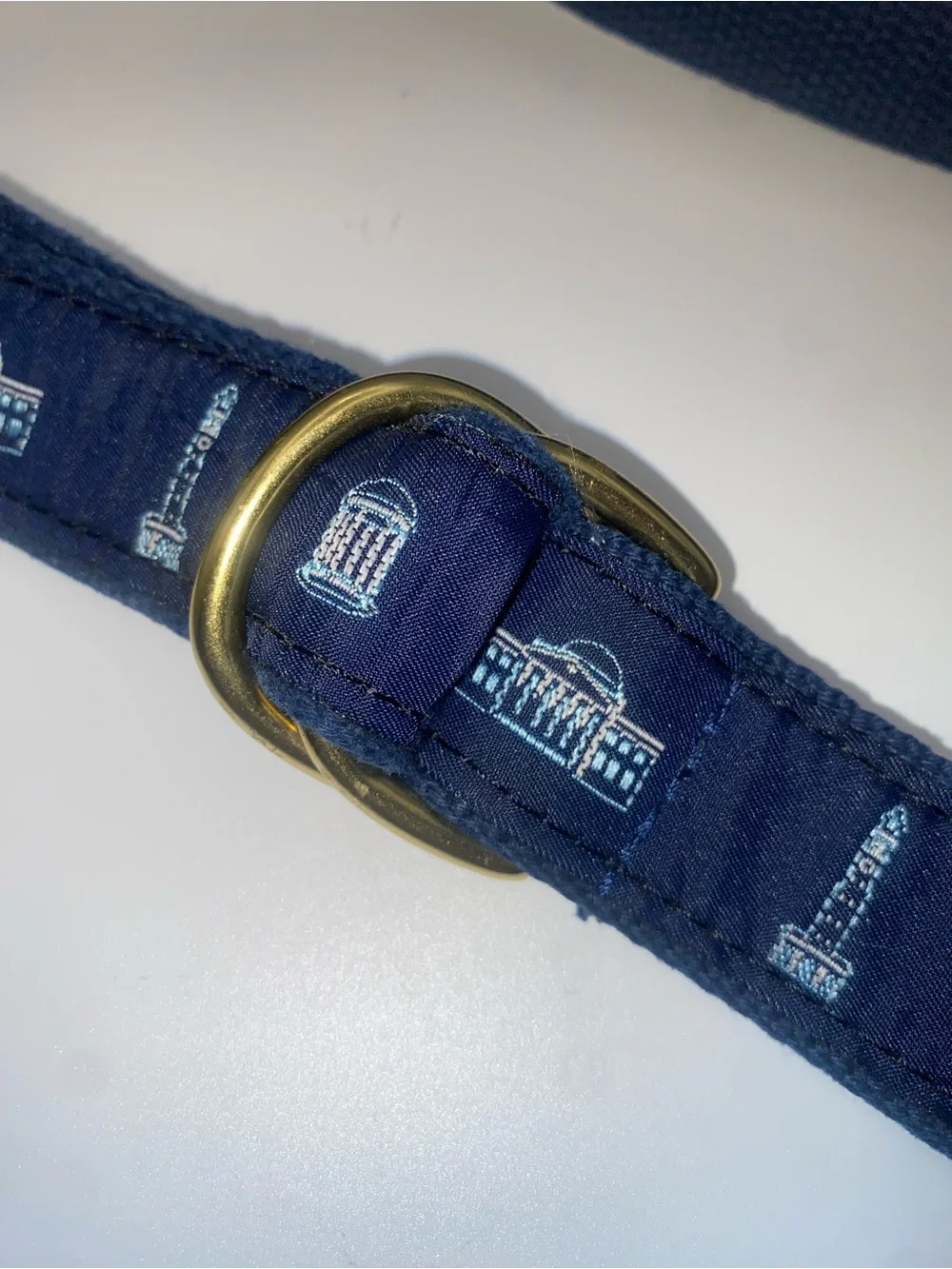 University of North Carolina Chapel Hill Icons Belt Brass D-Ring XL 43in Unisex